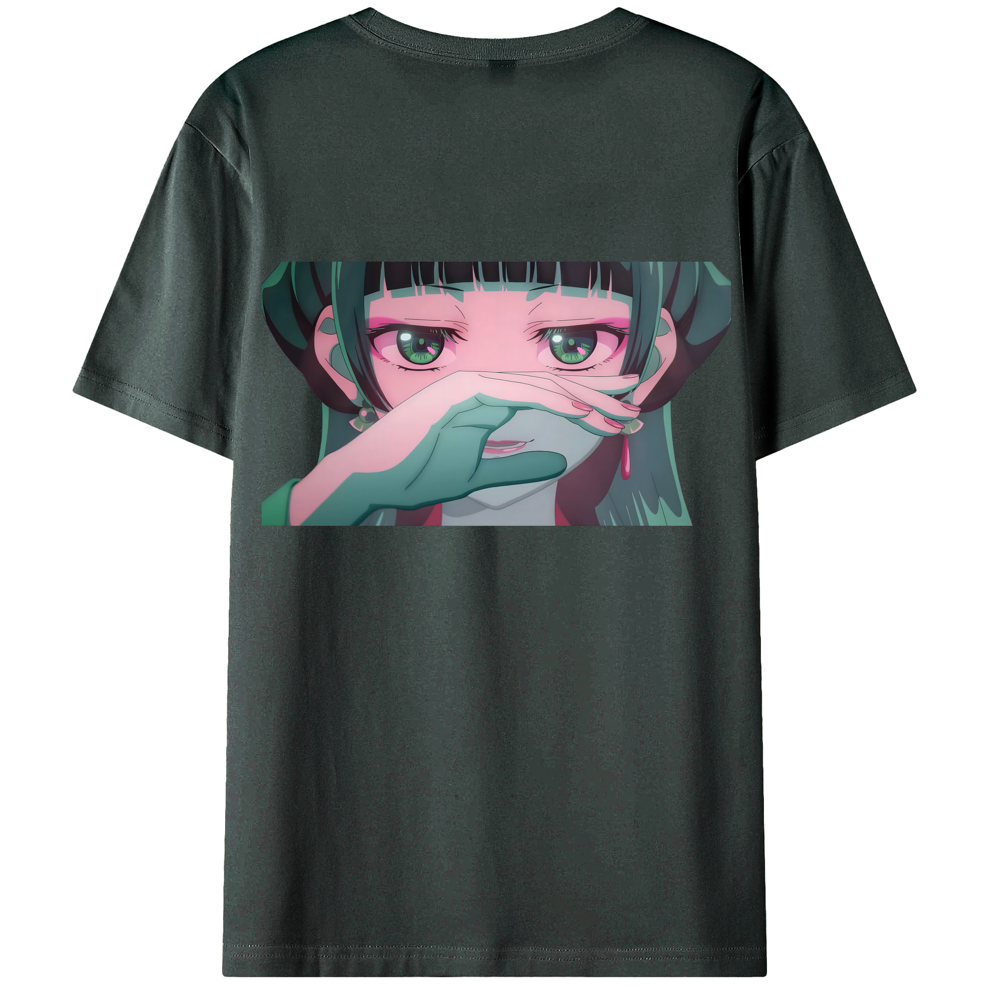 （画像用） 薬屋のひとりごと The Apothecary Diaries 綿100％ メンズ半袖Tシャツ（バックプリント） 通気性
